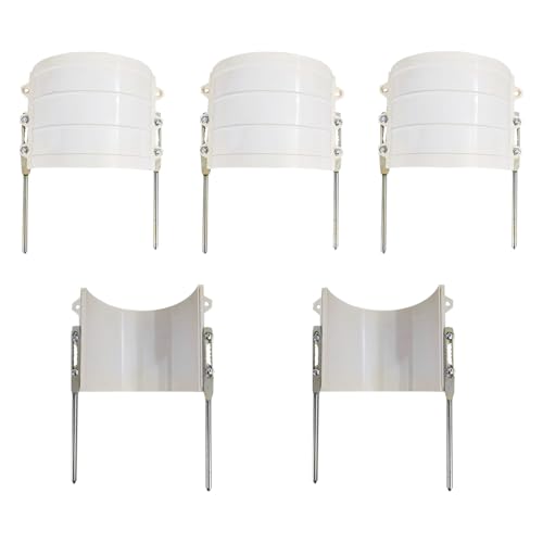 5 Pcs Sprinkler Guard, White Giant Yard Shield, Irrigation Splash Shield for sprinklers Blocker, Sprinkler Head Cover Guards for Lawns, Parks, Garden