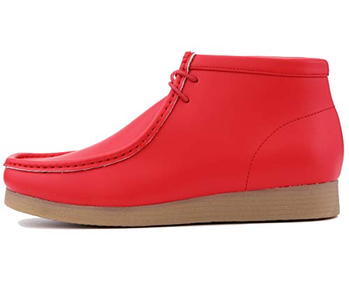 Image of Amali Casual Chukka Boots for Men, High-Top, Lace Up Suede Men's Shoes, Desert Boots with Crepe Rubber Sole