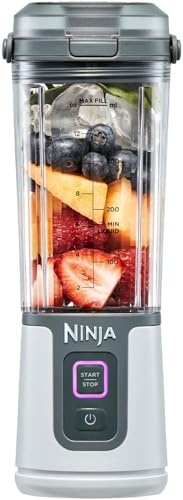 Ninja Blast Portable Blender, High Speed Hand Held Smoothie Maker, Cordless & Rechargeable, BC100WHANZ, White