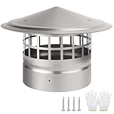 6 Inch Round Chimney Cap,Cone Top Chimney Cap with...