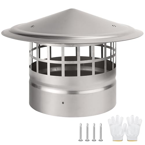 6 Inch Round Chimney Cap,Cone Top Chimney Cap with...