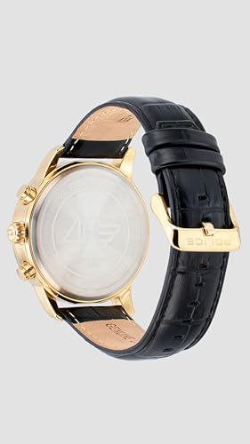 Image of Police Quartz Multifunction Blue Dial Leather Strap Watch for Men-PLAPEWJF0030401