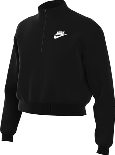 Sweat Nike G NSW Club FLC fille au design demi-zip confortable