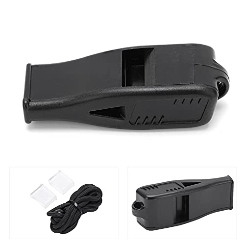 Silbato para árbitro profesional de resina ABS negro miniatura 2