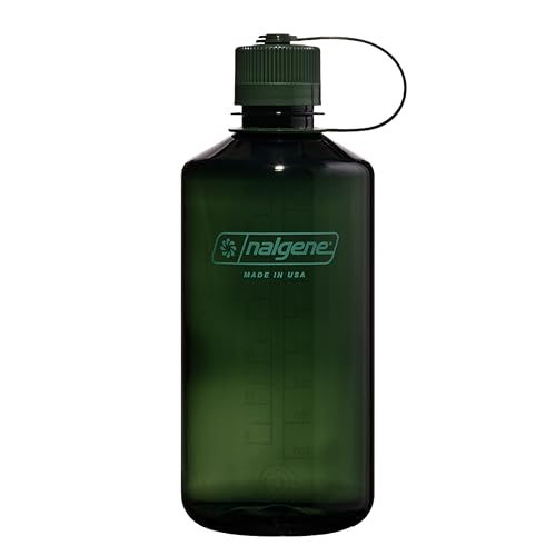 Nalgene Sustain Tritan BPA-freie Wasserflasche aus 50% Plastikabfällen, 900 ml, schmale Öffnung, Jade