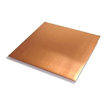 VAKOOBA Pure Copper Earth Plate 300mm x 360mm x 1mm - Safe Earthing Plate for Household and Industrial Earthing
