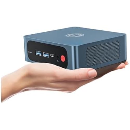 TRIGKEY Mini PC Ryzen 5 Speed S5 5500U (Up to 4.0GHz, L3 8MB) Mini Gaming Computer 16GB DDR4 3200MHz 500G M.2 2280 NVMe SSD, Wi-Fi 6/Bluetooth 5.4/4K@60Hz/HDMI+DP+Type-C/USB 3.2 Micro PC