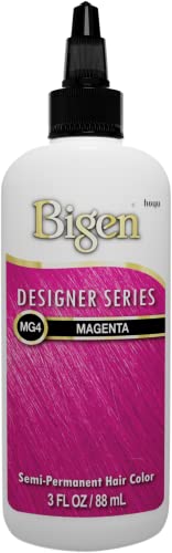 Bigen MG4 Magenta Color Semi-Permanente para Cabello pack de 3 miniatura 2