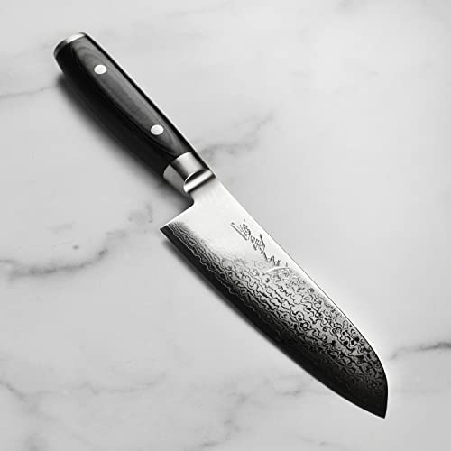 Yaxell Ran Plus 6.5" Santoku Knife - Made In Japan - 69 Layers Vg10 Damascus #TOP5