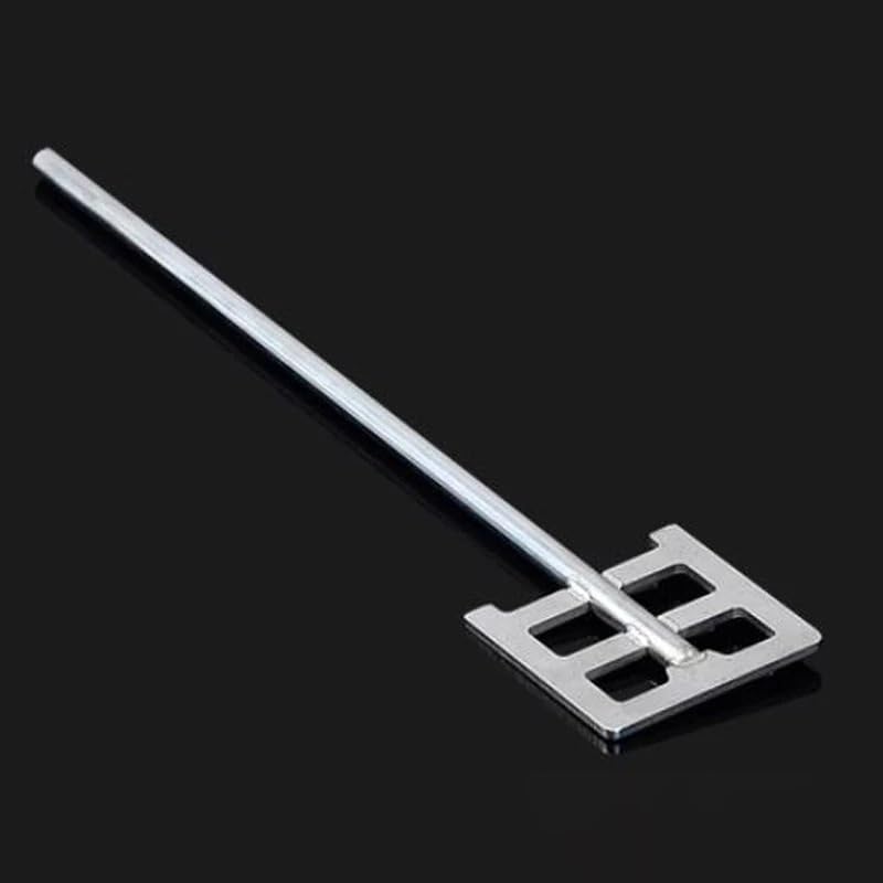 1pc 304 Stainless Steel Stirring Blade with Leaf-Width Square Stir Paddle with Rod Lab Dispersion Anchor Paddle(50x8x300mm)