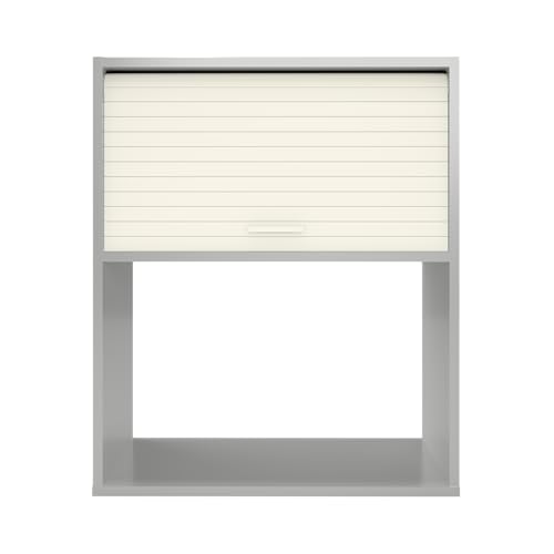 SIMMOB Meuble de Rangement de Cuisine pour Micro-Ondes, alu, à Suspendre ou à Poser, L.60 cm x HT. 72 cm x P. 40 cm