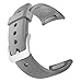MoKo Watch Band Compatible with Samsung Gear S2, Soft Silicone Replacement Sport Band fit Gear S2 (SM-R720 / SM-R730 ONLY) Smart Watch, NOT FIT S2 Classic (SM-R732 & SM-R735), NOT FIT Gear Fit2, GRAY