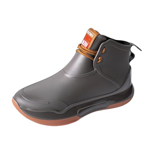 Botas de agua Wellington para mujer, con parte inferior gruesa, botas de lluvia fáciles de poner y quitar, cómodas, antideslizantes, resistentes al agua, versátiles, para mayor durabilidad para un