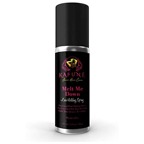 Kafune Amor Hair Melt Me Down Lace Melting Holding Spray - Glueless Wig Install, 1-5 Day Hold, Safe for HD/Swiss Lace Wig, No Flake/Residue, Quick Dry, Ideal for Daily Wearers Substitute for lace glue Cover