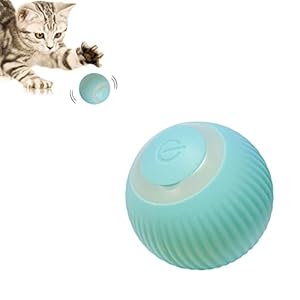 Pet’s Cat Toy Ball,Wloom Cat Toy,Magic Rolling and Sound Ball for Indoor Playing Stimulate Hunting Instinct for Your Kitty. (Green)