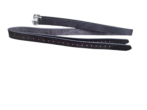 Cwell Equine English Leather Stirrup Leathers Riding Showing Brown (48 Inches), 50 Inches - Image 2