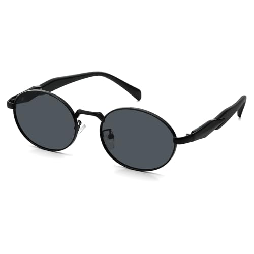 Retro Oval Sunglasses for Women, Classic Sunglasses Designer Shades Trendy UV Protection Sun Glasses