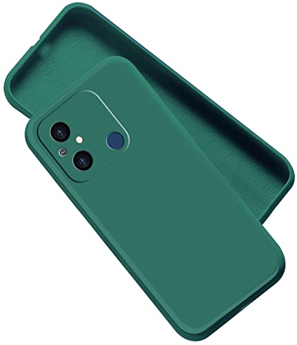 Image of A rtistque Back Cover Case for Mi Redmi 12C / Poco C55 with Camera Protection | Shockproof TPU | Stylish Protective Design | Slim Fit | Ultra Matte | Redmi 12C / Poco C55 Back Cover - Green