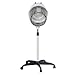 BarberPub 1300W Hooded Hair Bonnet Dryer with Stand, Height Adjustable Floor Standing Rolling Base, Beauty Salon Equipment with 360° Rotation VHD08 (White)