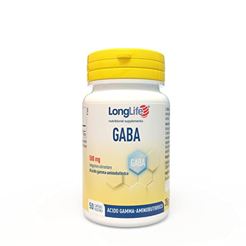 LongLife GABA Integratore 500mg 50 Capsule
