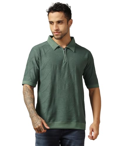 Image of Leriya Fashion Mens t Shirt | Textured t Shirts for Men| Oversized t-Shirt for Men