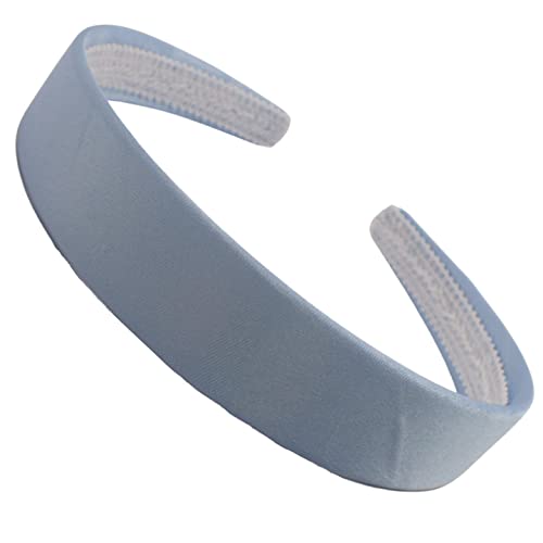 Topkids-Accessories-Satin-Alice-Headband-Head-Band-Hairband-Hair-Band-Women-Adult-Girls-Kids-School-60s-70s-80s-Plain-Aliceband-25cm-1-Thick-Wide-Hard-Light-Blue