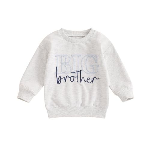 Sibling Matching Outfits Big Brother/Sister Pullover Long Sleeve Sweatshirt Little Brother/Sister Romper