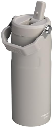 Image of Stanley IceFlow Flip Straw 2.0 Water Bottle 16 OZ | Built-In Straw with Larger Opening | Lightweight & Leak-Resistant | Insulated Stainless Steel | BPA-Free | Ash