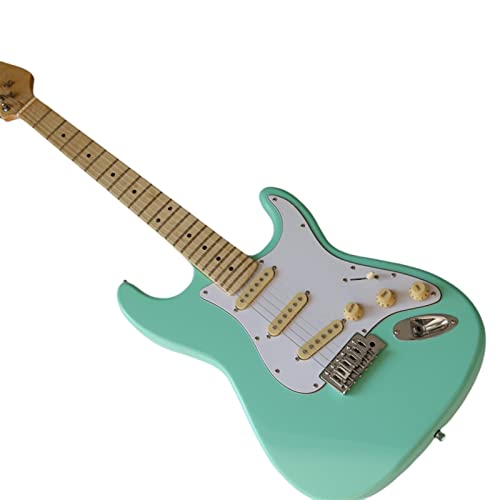 AMINIY Guitare électrique Panneau acahogany String Acoustique String Jazz Col Vert Vert Guitare Électrique (Color : B) - Les Beatles, Paul McCartney, John Lennon, RIngo Starr, George Harrison AMINIY Guitare électrique Panneau acahogany String Acoustique String Jazz Col Vert Vert Guitare Électrique (Color : B)