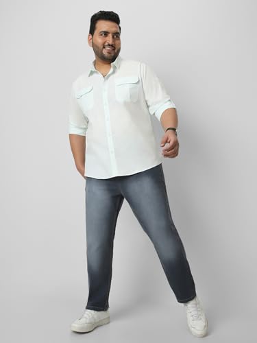 Image of Urbano Plus Men's Cotton Full Sleeve Regular Fit Casual Solid Shirt