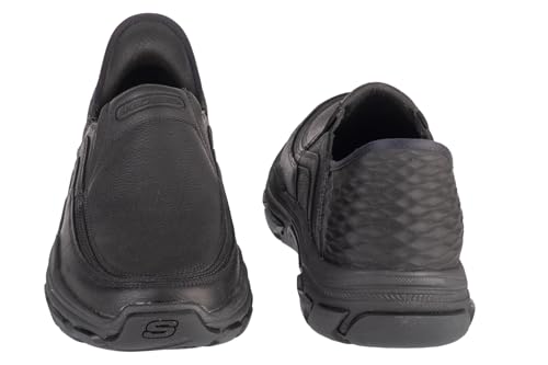 Skechers Men's Respected - Elgin, BBK,14 Extra Wide Fit