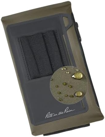 Rite in the Rain Monsoon Dirtbag, 4.5” x 7.75”, Notebook Storage Organizer, Green TPU (No. P970)