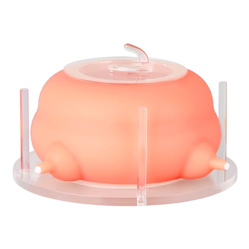 ZALBYUY Puppy Feeder for Multiple Puppies Pet Milk Feeder with Silicone Dog Nursing Station of 4 Puppy Milk Replacer for Puppies/Kittens