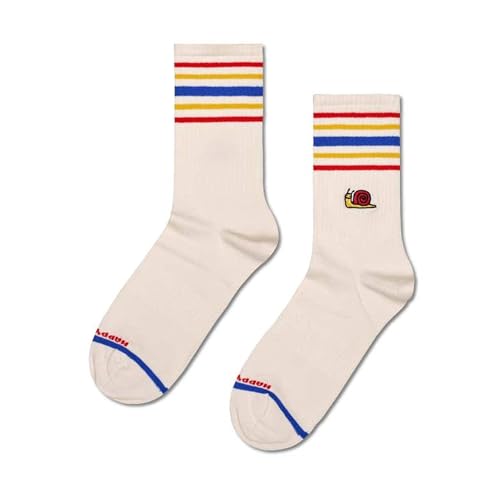 Happy Socks Calcetines 3/4 Snail Talla 36-40, carbón, 38-42 Unisex Adulto