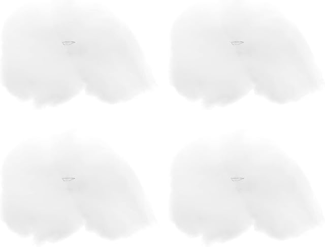 NUOBESTY 3D Artificial Cloud Floating Cotton Cloud Shaped Prop Hanging Ornament Wedding Party Supplies 15cm - 4Pcs