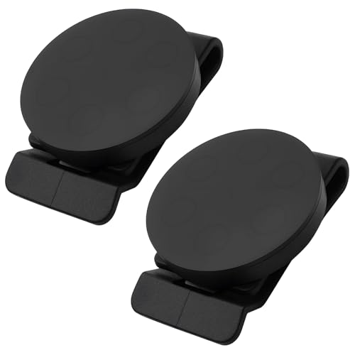 Magnetic Belt Clip Tool Holder 2-Inch Heavy-Duty Anti-Slip Holster for Screws Screwdrivers Wrench Nails Hammer Black (Black 2PCS)