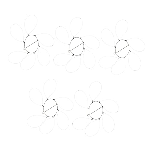 DINHEAROM Crab Trap Ring Clasp 5pcs Steel Crab Trap Loops Sturdy Fishing Sets for Catching Crabs