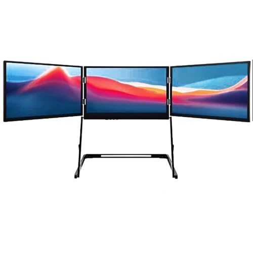Image of Laptop dual monitors, monitor extender, portable laptop screen extender, 15.6-inch Full HD portable monitor for efficient multi-screen collaboration, perfect for business trips or working from home.