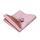 HOULIFE Fliege Herren Set - Verstellbare Fliege aus Satin Polyester Vorgebunden Fliege, einfarbige Einstecktuch, Manschettenknöpfe Set für Bräutigam Hochzeit formal mit Geschenkbox