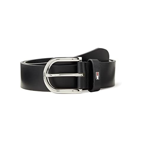 Tommy Hilfiger Damen Gürtel New Danny Belt Ledergürtel, Schwarz (Masters Black), 90 Cover