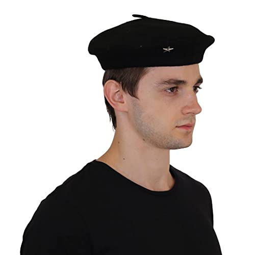 ADD GEAR Che Guevara Beret Cap with Silver Star (Medium)