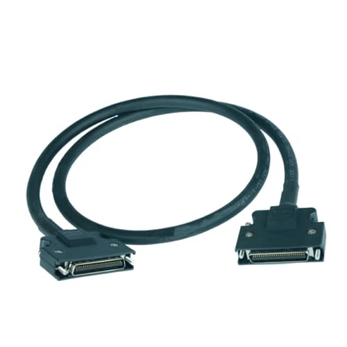 SCSI50 50pin Guide Rail Terminal Board CN1 ASD-BM-50A Use for Delta A2/AB Servo Seriel Simens V90 (Color : Cable 50Pin 1M)