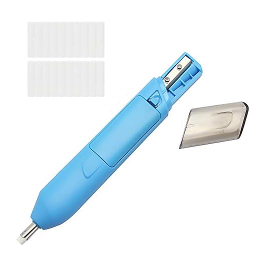 Borrador eléctrico 2 en 1, automático, portátil, de goma con sacapuntas, 20 recambios de goma de borrar, 1 cepillo de borrador (batería no incluida), de Meetory
