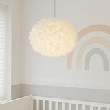 CGC Lighting White Feather Light Shade Ceiling Pendant Fluffy Lamp Lampshade Lightshade Table Floor Lamp Bedroom Living Room Hallway Wedding Party Hotel