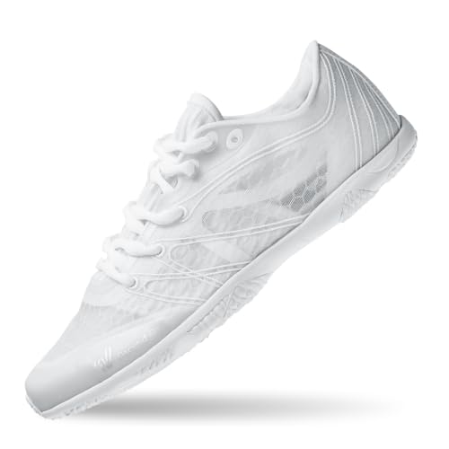 Image of Varsity Spirit Ascend Air White Cheer Shoes and Black Cheer Shoes for Women - Competition Cheerleading Gear