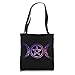 Moon Witch Wiccan Witchcraft Occult Pentagram Star Wicca Tote Bag