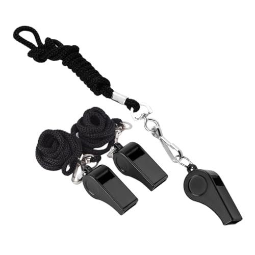 Totority Referee Whistle Set with Lanyard Bulk Lifeguard Whistle for Teachers Dog Training Emergency Situations