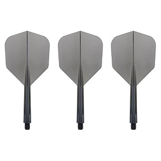 Condor Zero Stress Flight System - Small Clear Black - Dart Flights Medium
