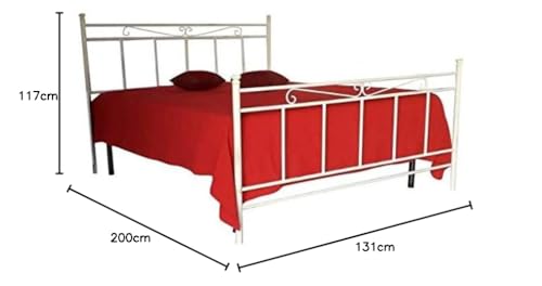 Letto 1 Piazza e Mezza, in Ferro BATTUTO, Modello