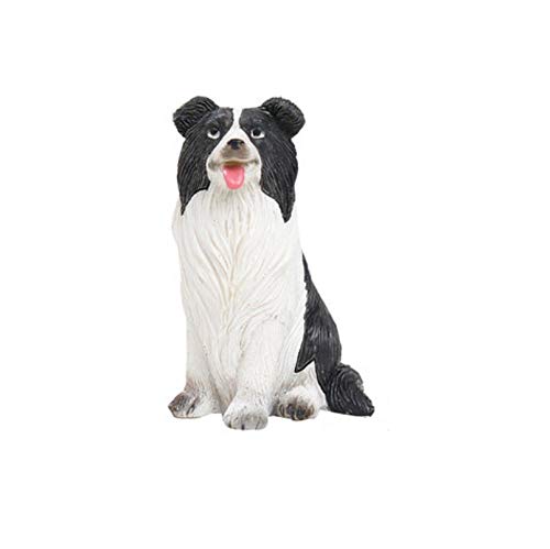 Figuras de Border Collie para decoración exterior y adornos de animales para terraza